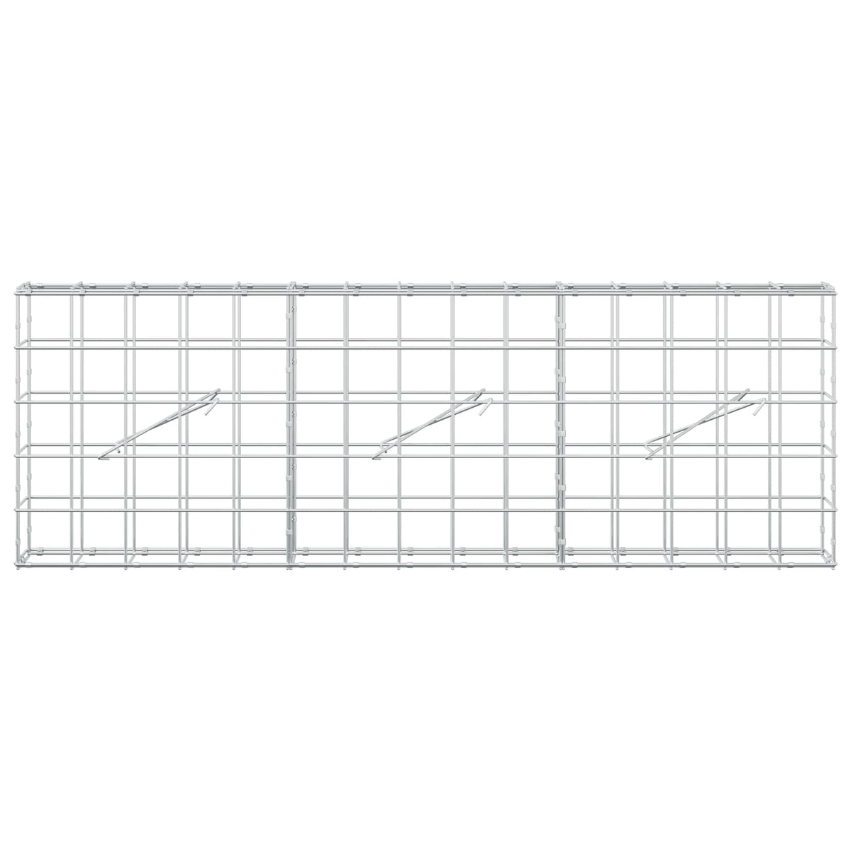 Gabion with 3.5 mm Wire and 10x10 cm Mesh 50x10x50 cm Height 50 cm Thickness 10 cm 50–1000 cm 150 cm