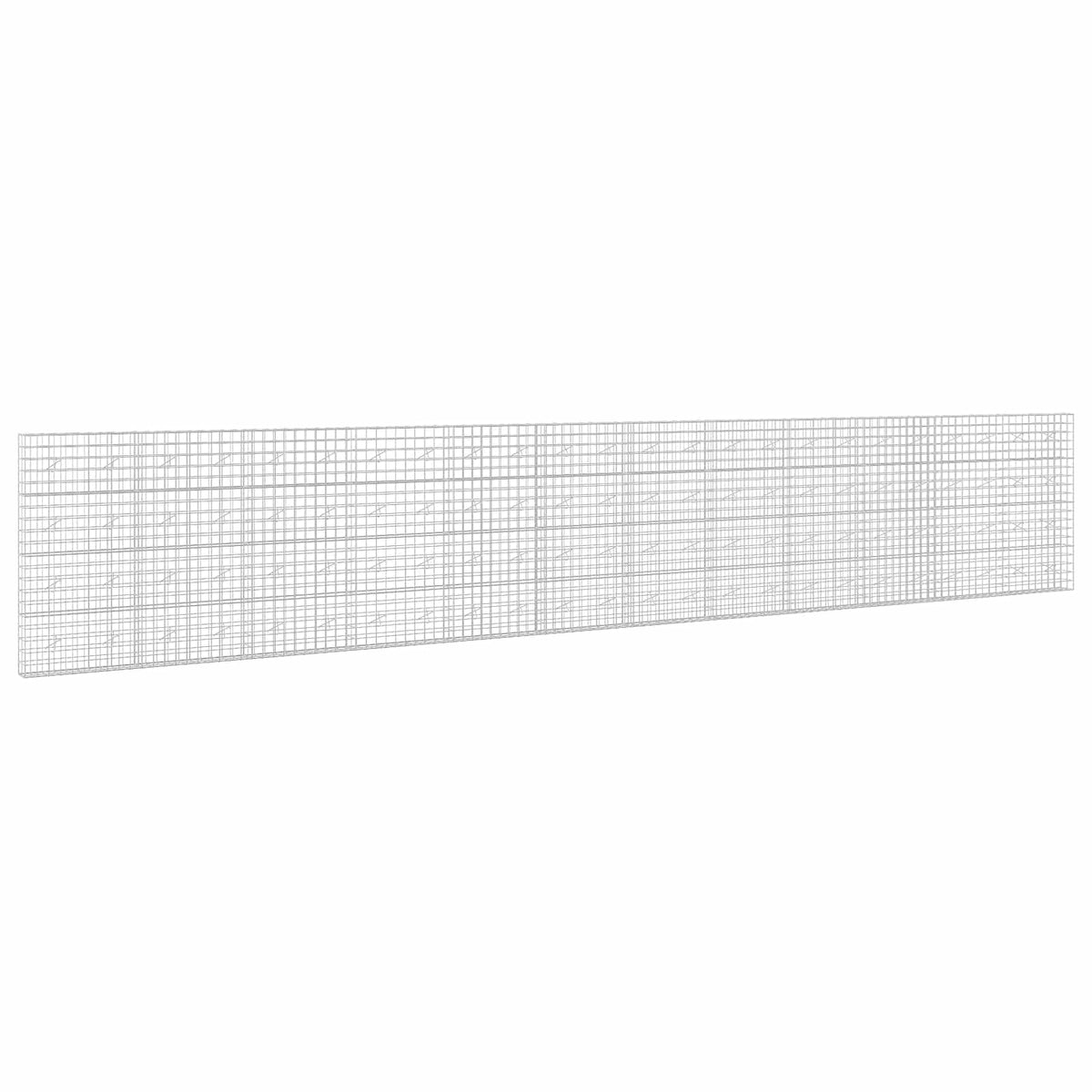 vidaXL Gabion with 3.5 mm Wire and 10x10 cm Mesh 1200x20x200 cm 2