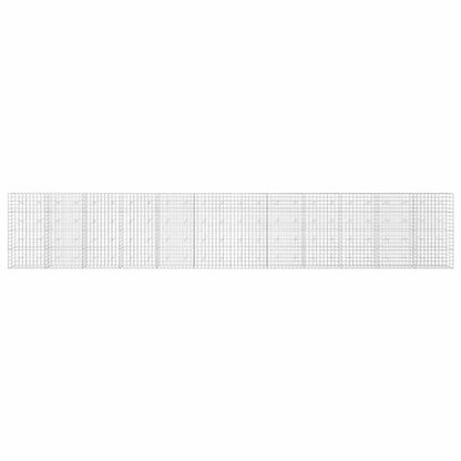 vidaXL Gabion with 3.5 mm Wire and 10x10 cm Mesh 1200x20x200 cm 3