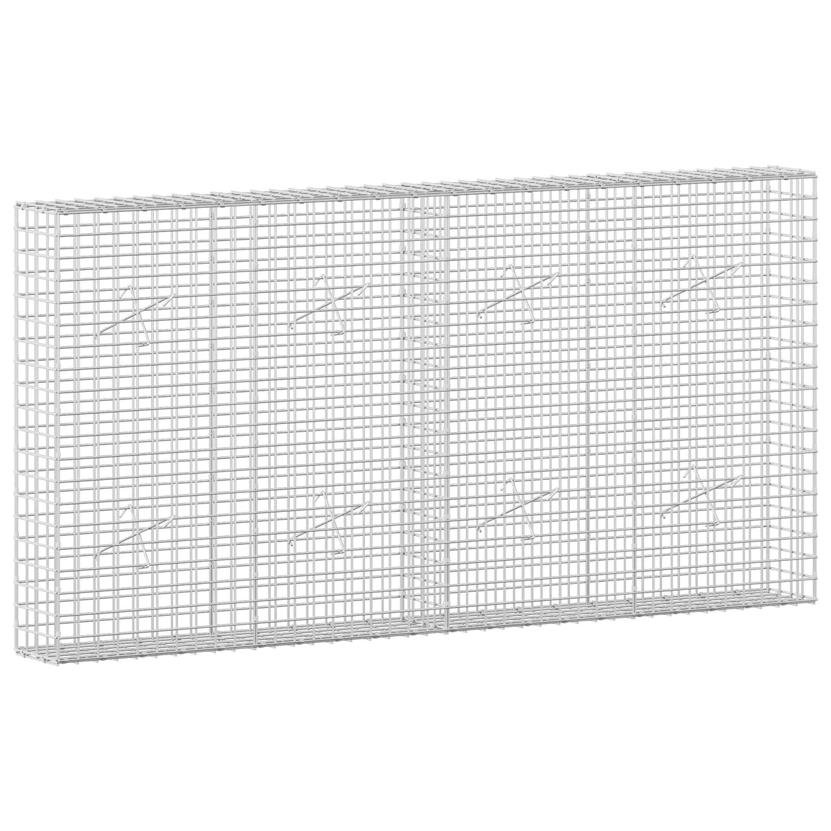 Gabion with 5 mm Wire and 5x5 cm Mesh 50x20x100 cm 200 cm