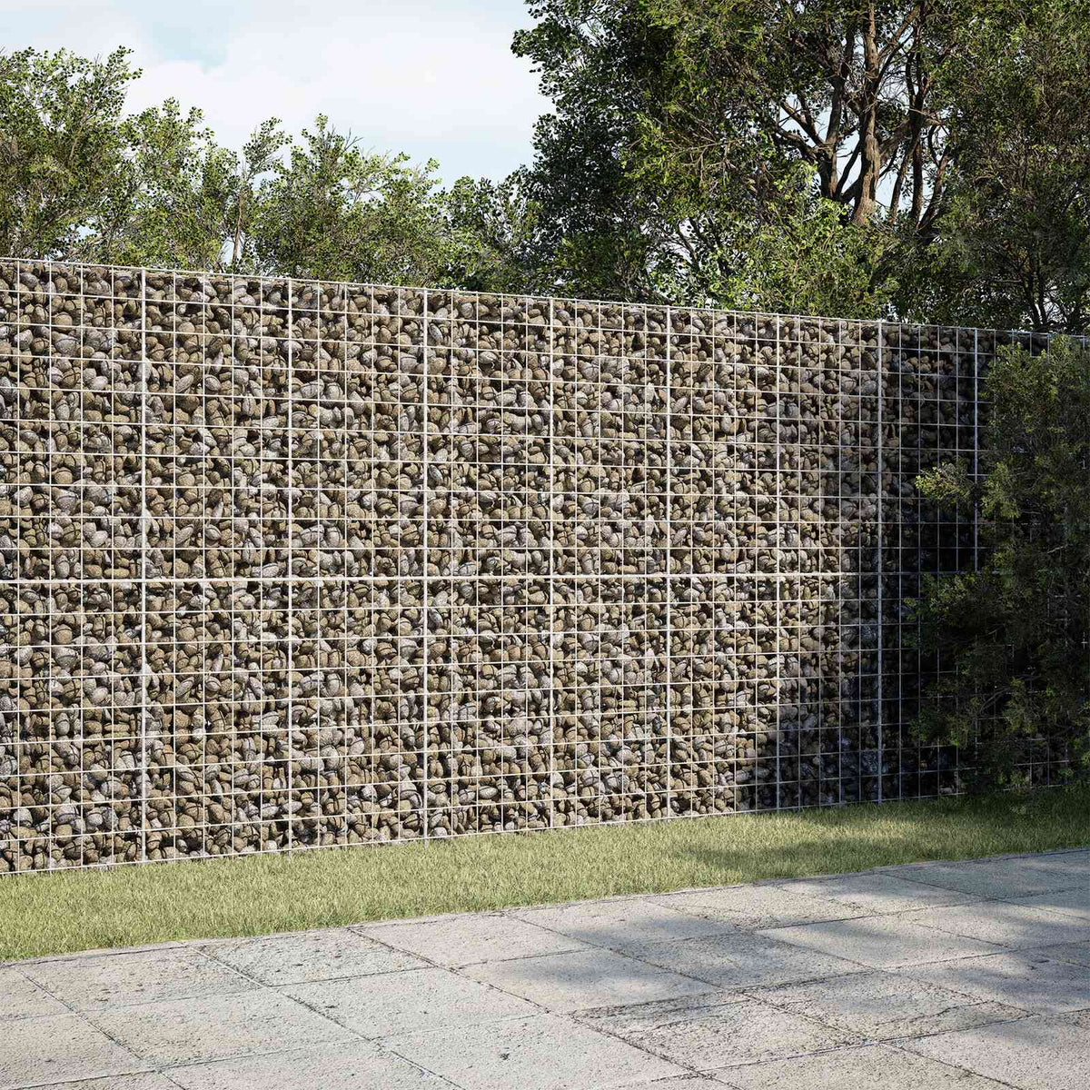 Gabion with 5 mm Wire and 10x10 cm Mesh 50x10x200 cm 200 cm