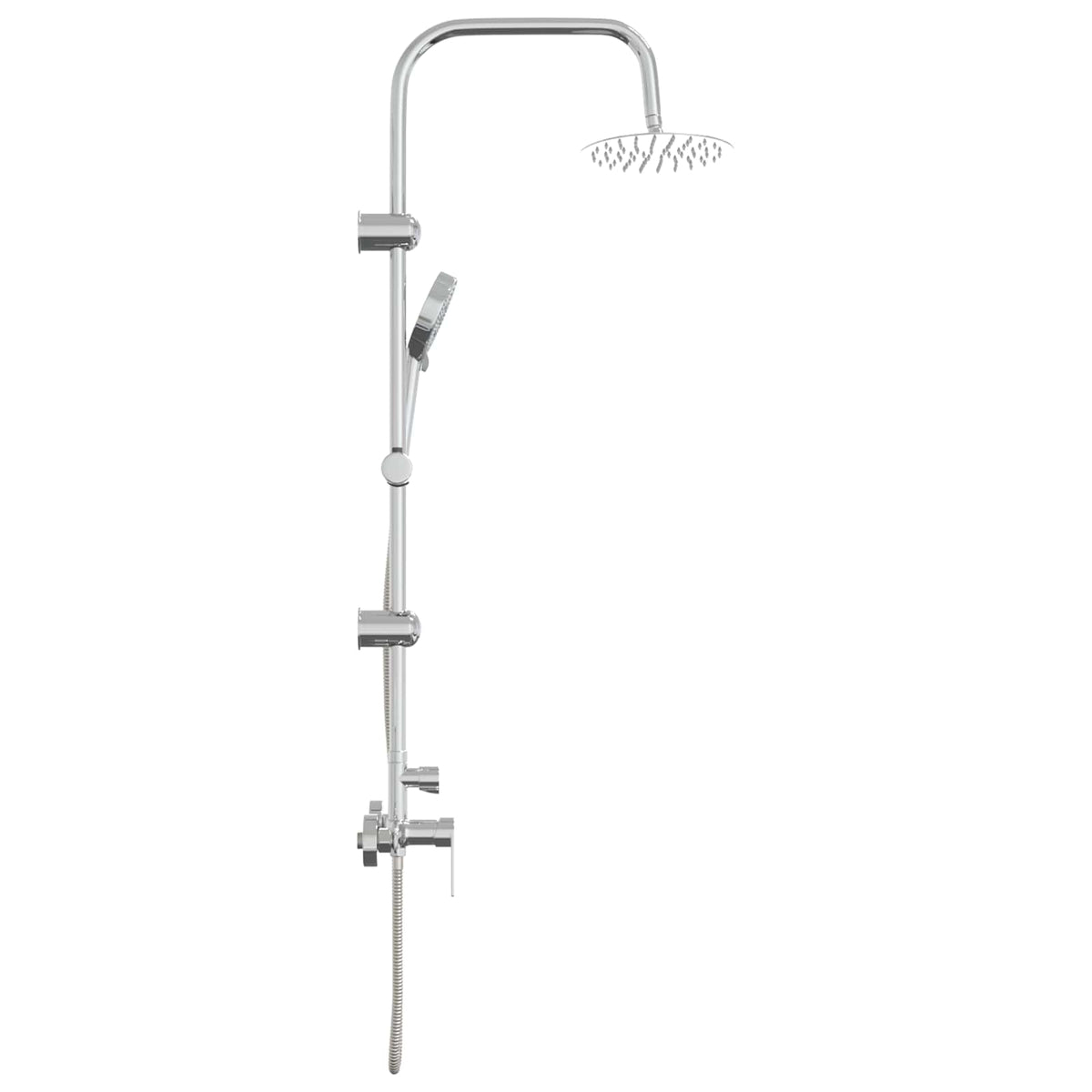 vidaXL Shower System Chrome Stainless Steel 21 x 48 x 112 cm 4