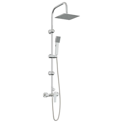 vidaXL Shower System Chrome Stainless Steel 21 x 48 x 112 cm 2