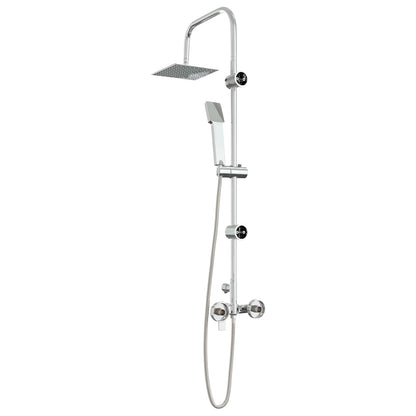 vidaXL Shower System Chrome Stainless Steel 21 x 48 x 112 cm 5