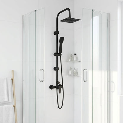 vidaXL Shower System Black Stainless Steel 21 x 48 x 112 cm 1