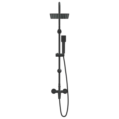 vidaXL Shower System Black Stainless Steel 21 x 48 x 112 cm 3