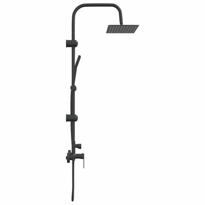 vidaXL Shower System Black Stainless Steel 21 x 48 x 112 cm 4