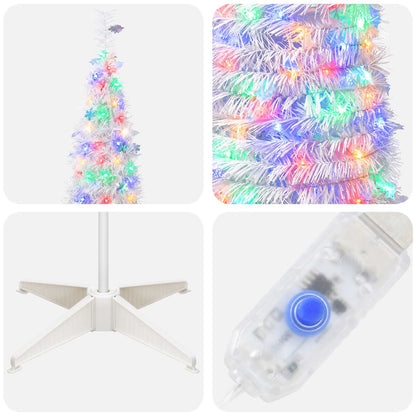 vidaXL Pop Up LED Christmas Tree 180 cm 150 LEDs PVC and PET White 6