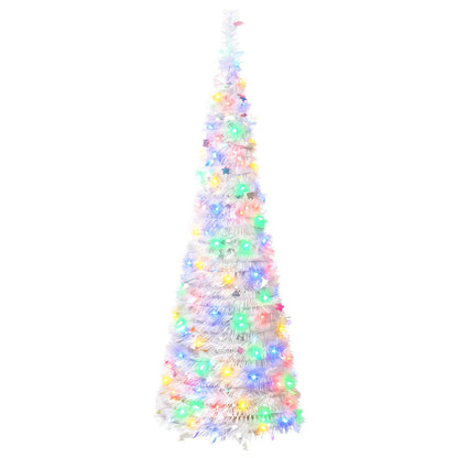 vidaXL Pop Up LED Christmas Tree 180 cm 150 LEDs PVC and PET White 4