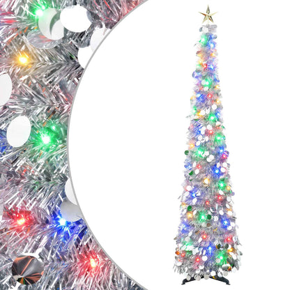 vidaXL Pop Up LED Christmas Tree with Star Topper 180 cm 100 LEDs PET 2
