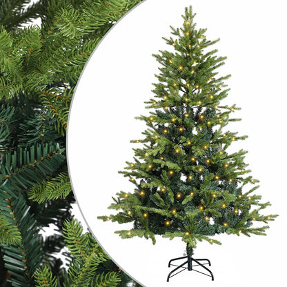 vidaXL Artificial Hinged Christmas Tree 120 cm 150 LEDs Warm White 2