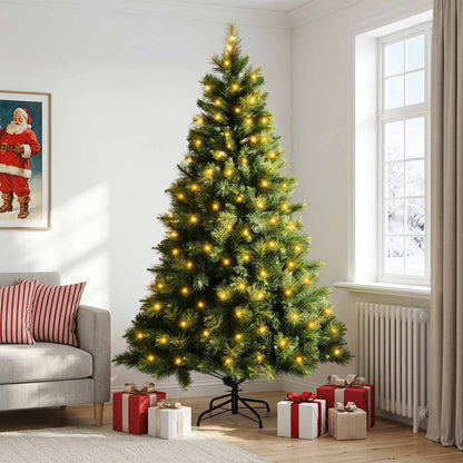 Artificial Christmas Tree Bauble LEDs Green