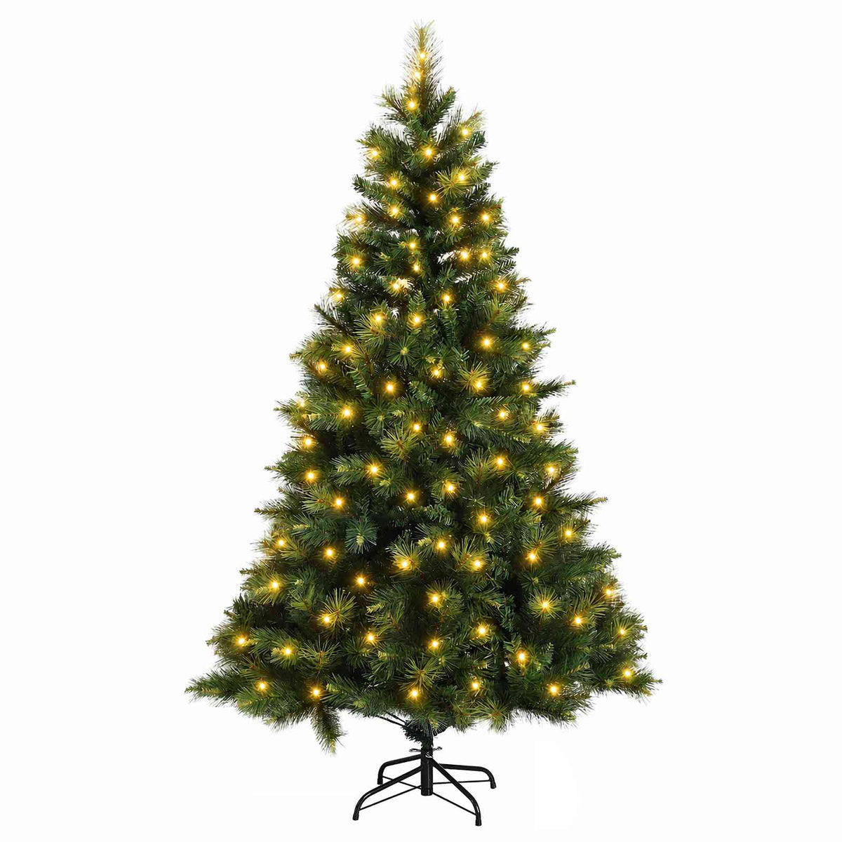 Artificial Christmas Tree Bauble LEDs Green