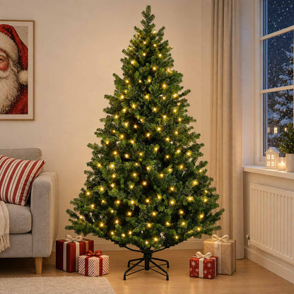 Artificial Christmas Tree Bauble LEDs Green