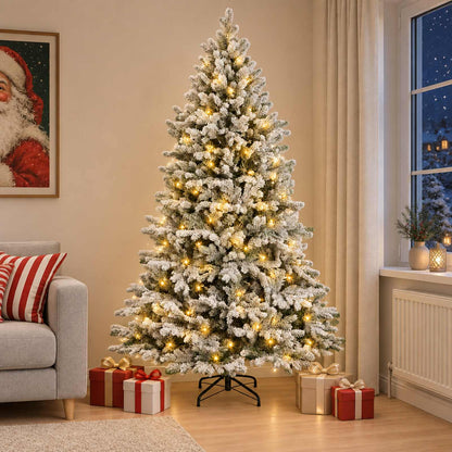 Artificial Christmas Tree Bauble LEDs Green White