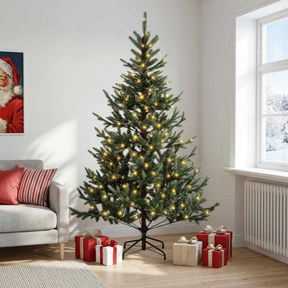 Artificial Christmas Tree Bauble LEDs Green