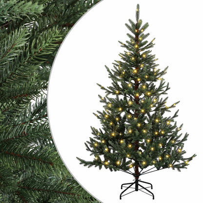 vidaXL Artificial Hinged Christmas Tree 120 cm 150 LEDs Warm White 2