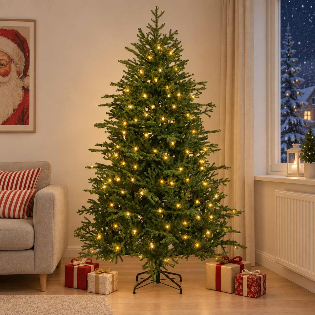 Artificial Christmas Tree Bauble LEDs