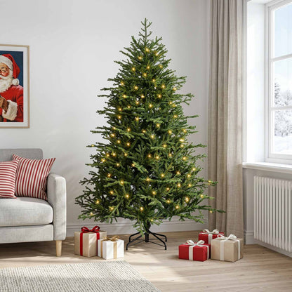 Artificial Christmas Tree with Bauble 150 LEDs 120 cm with LEDs