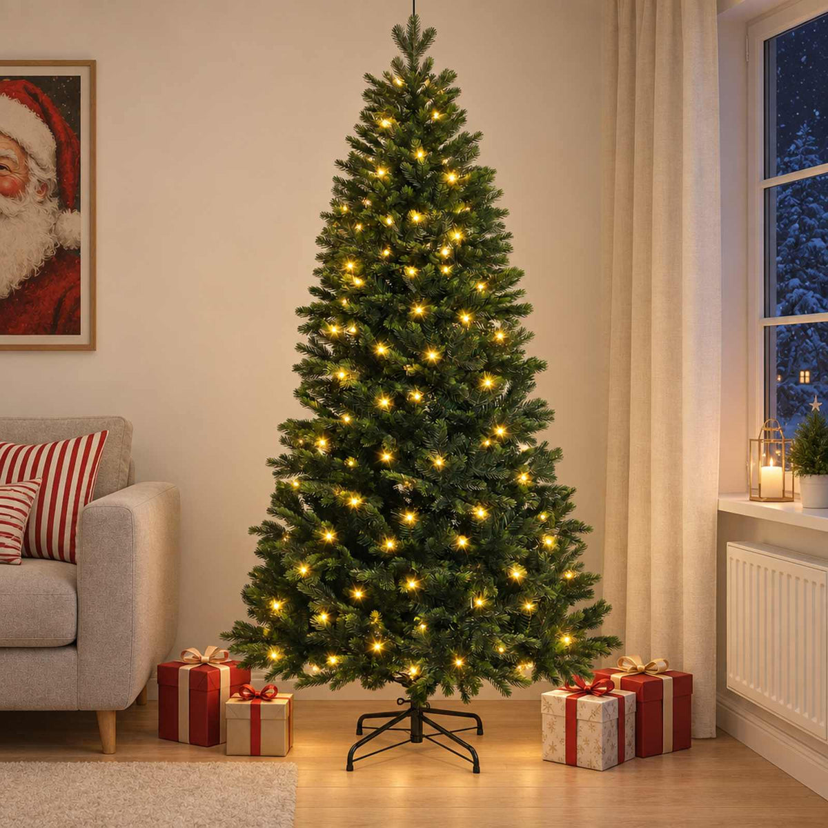 Artificial Christmas Tree Bauble LEDs