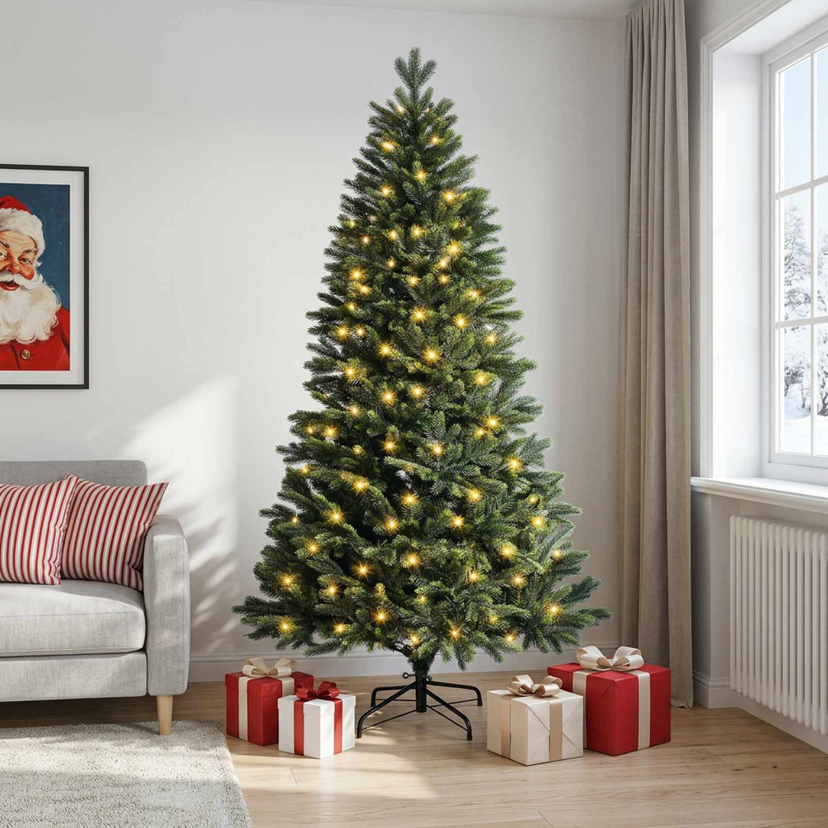 Artificial Christmas Tree Bauble LEDs