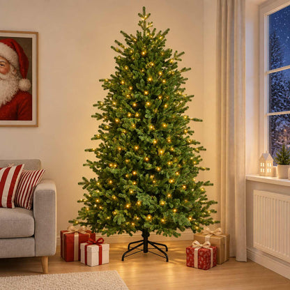 Artificial Christmas Tree with Bauble 150 LEDs 120 cm with LEDs