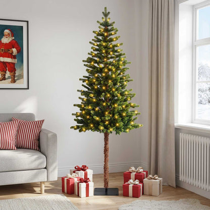 vidaXL Artificial Hinged Christmas Tree 150 cm 150 LEDs Warm White 3