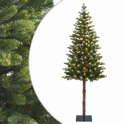 vidaXL Artificial Hinged Christmas Tree 150 cm 150 LEDs Warm White 2