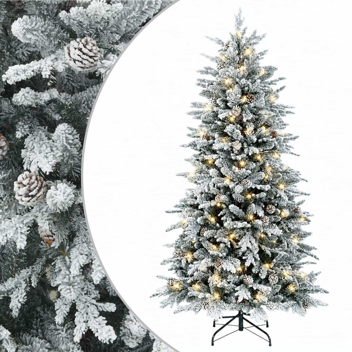 Artificial Hinged Christmas Tree LEDs Warm White
