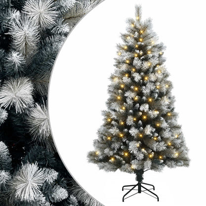Artificial Hinged Christmas Tree with Baubles 150 LEDs with LEDs