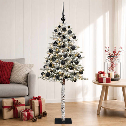 vidaXL Artificial Christmas Tree with Bauble 150 cm 150 LEDs 3