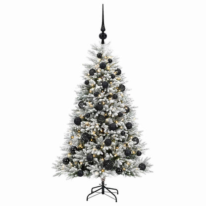 vidaXL Artificial Christmas Tree with Bauble 120 cm 150 LEDs 4