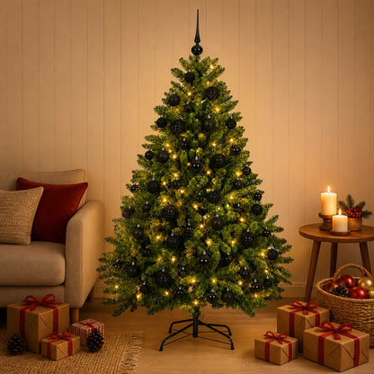 vidaXL Artificial Christmas Tree Light Green with Bauble 120 cm 1