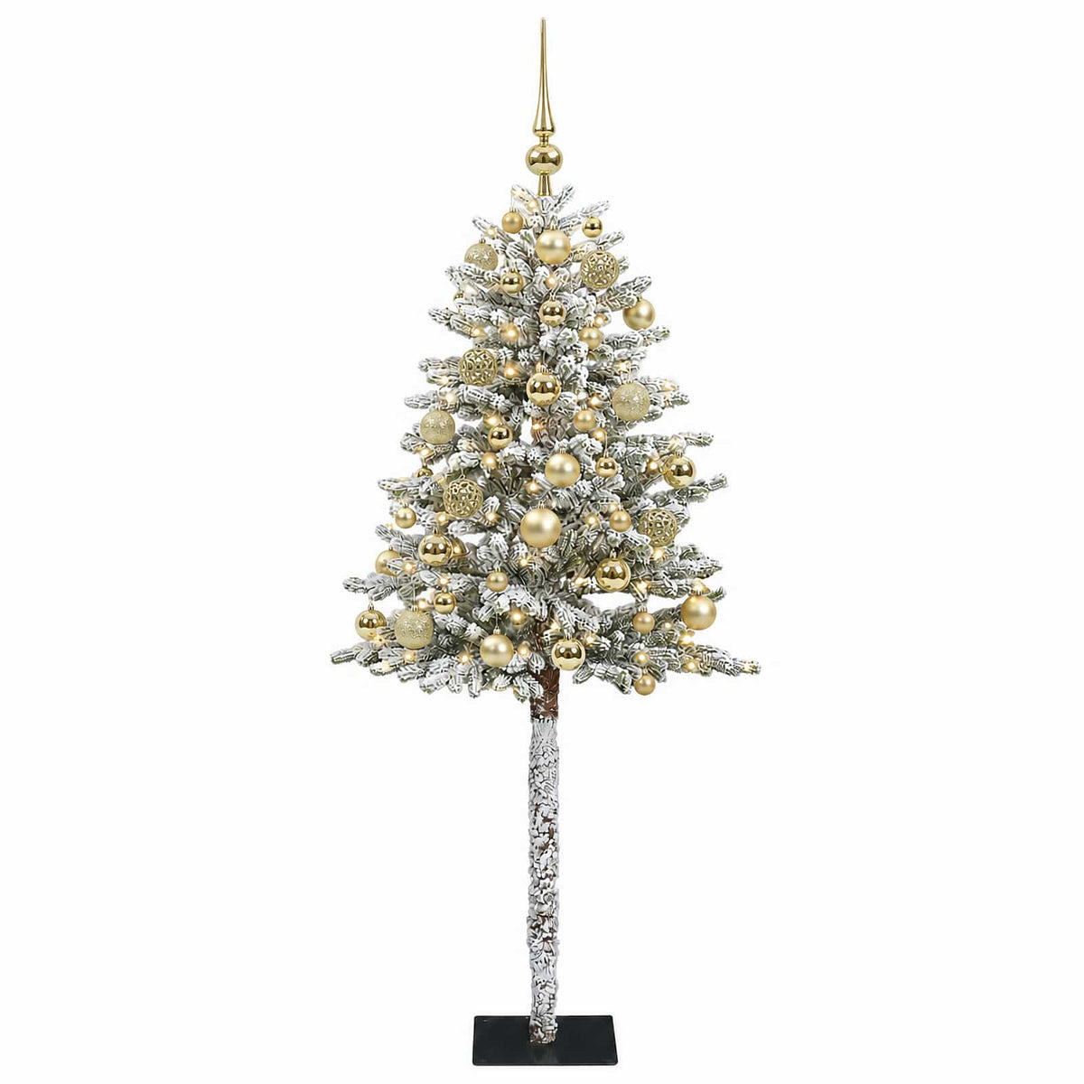 vidaXL Artificial Christmas Tree with Bauble 150 cm 150 LEDs 4