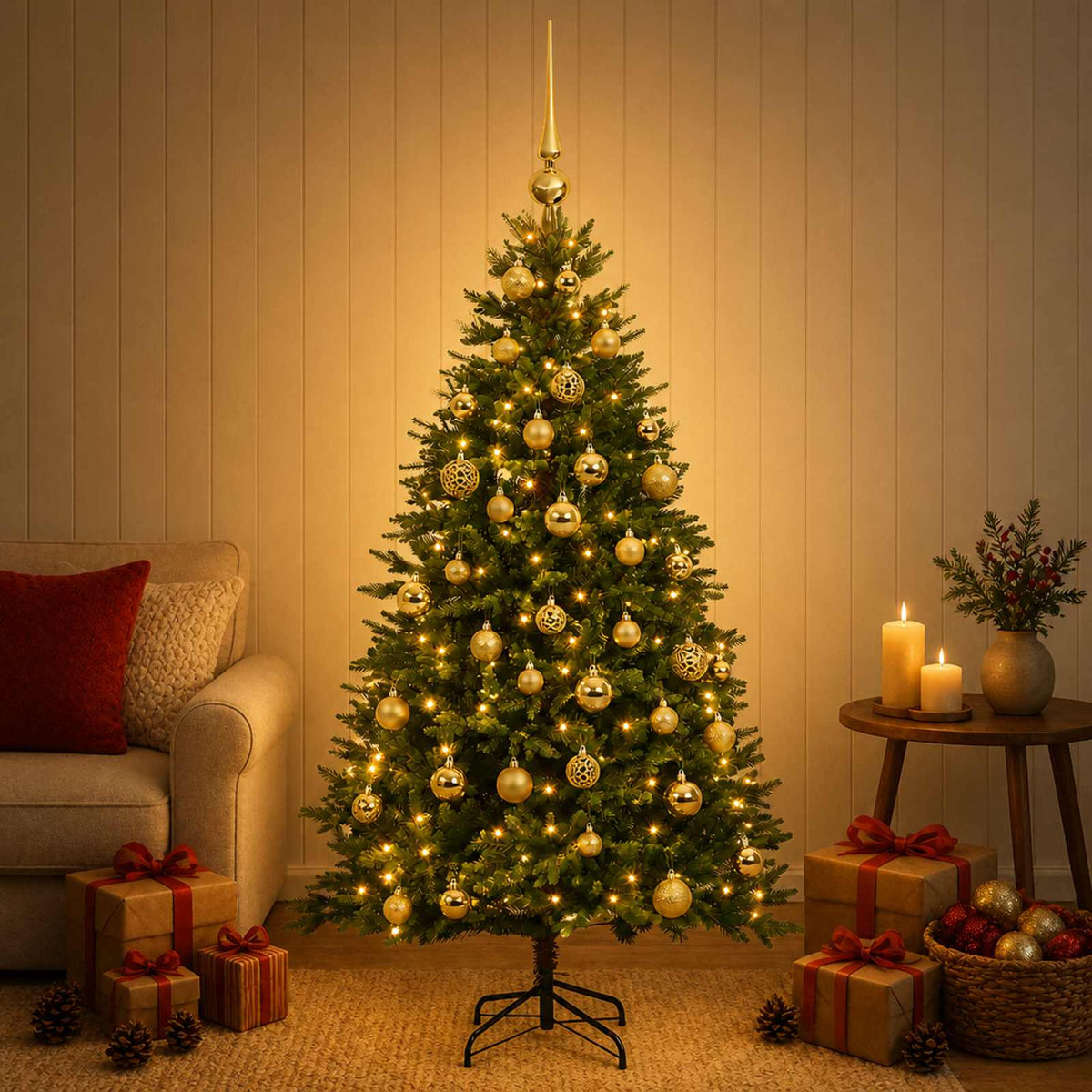 Artificial Christmas Tree Bauble LEDs