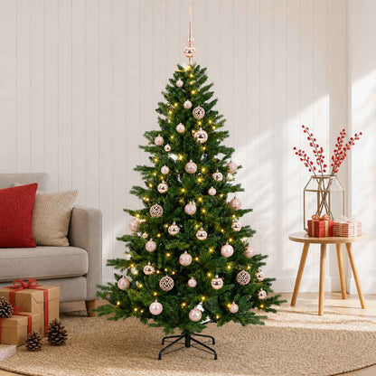 Artificial Christmas Tree Bauble LEDs pink balls