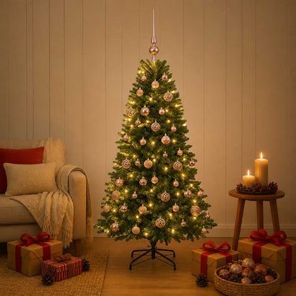 Artificial Christmas Tree Bauble LEDs pink balls