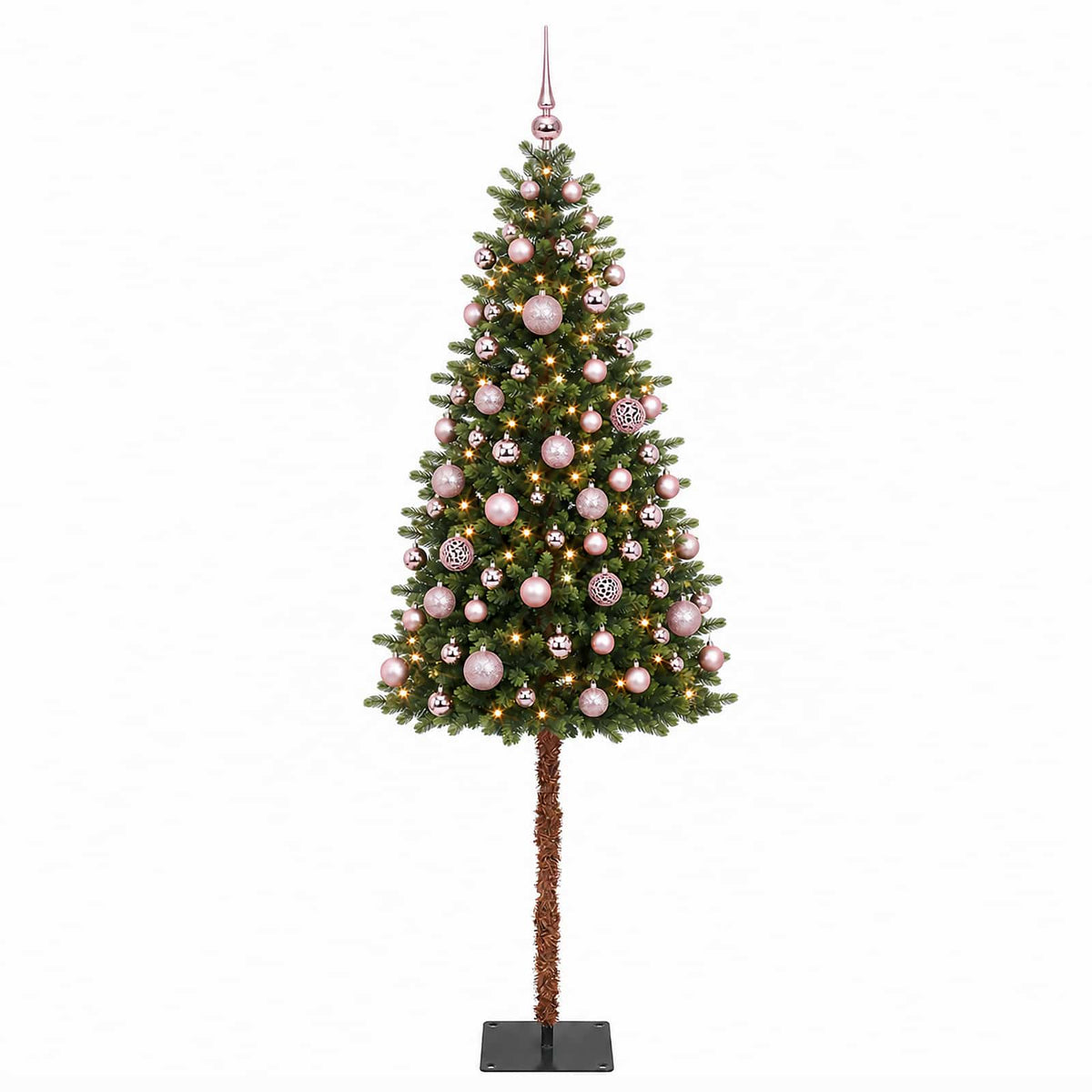 vidaXL Artificial Christmas Tree with Bauble 150 cm 150 LEDs 4