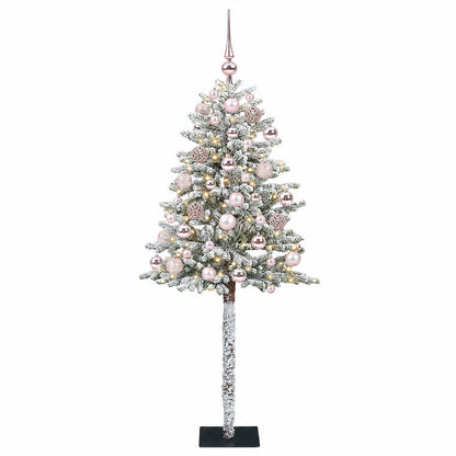 vidaXL Artificial Christmas Tree with Bauble 150 cm 150 LEDs 4