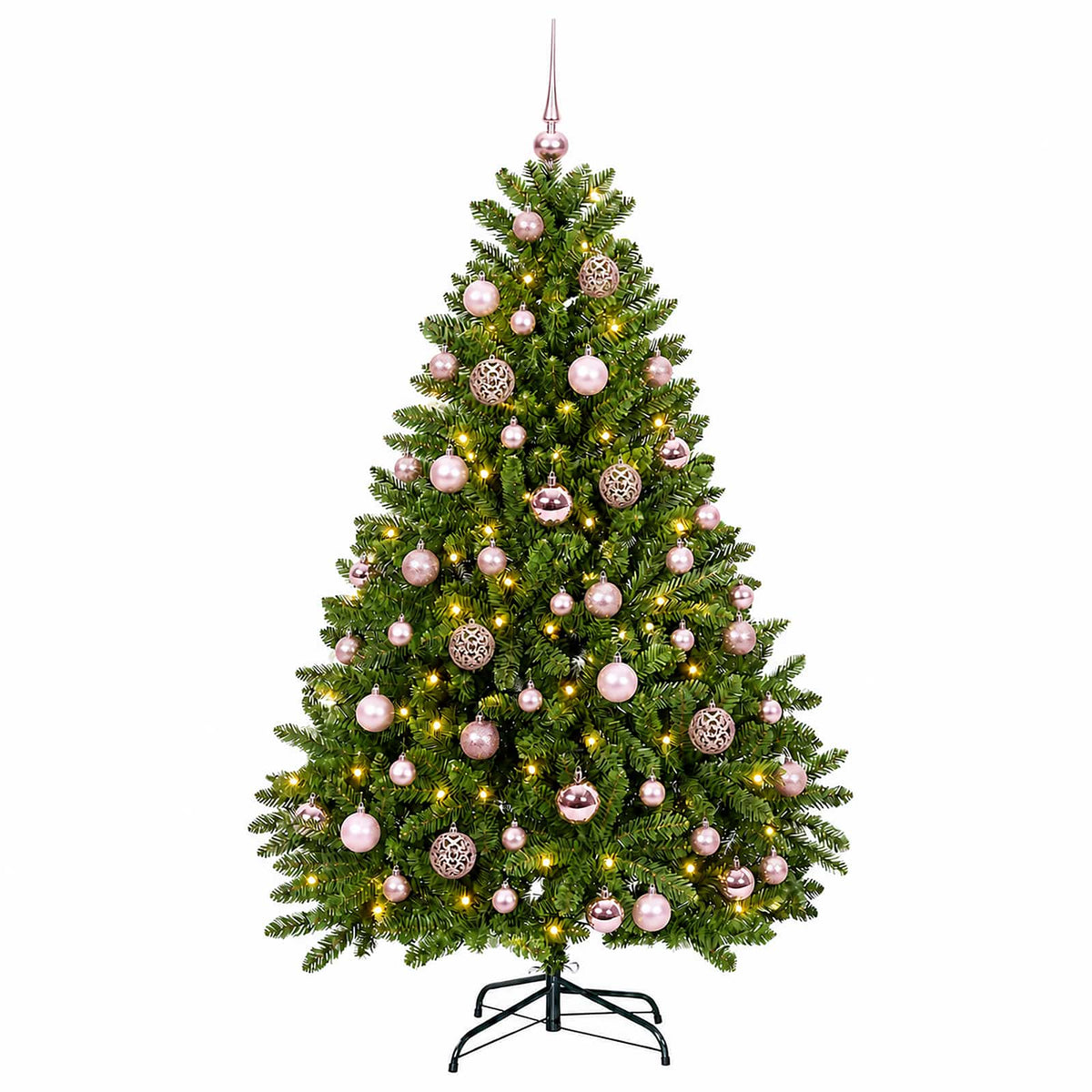 vidaXL Artificial Christmas Tree Light Green with Bauble 120 cm 4