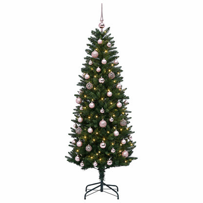 vidaXL Artificial Christmas Tree with Bauble 120 cm 150 LEDs 4