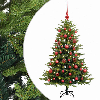 vidaXL Artificial Christmas Tree with Bauble 120 cm 150 LEDs 2