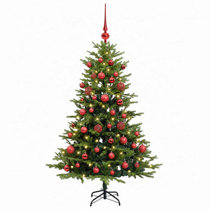 vidaXL Artificial Christmas Tree with Bauble 120 cm 150 LEDs 4