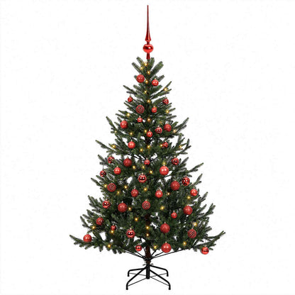 vidaXL Artificial Christmas Tree with Bauble 120 cm 150 LEDs 4