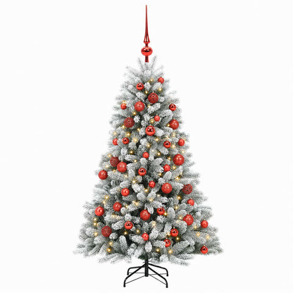 vidaXL Artificial Christmas Tree with Bauble 120 cm 150 LEDs 4