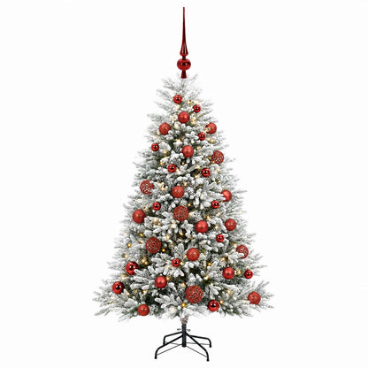 vidaXL Artificial Christmas Tree with Bauble 120 cm 150 LEDs 4