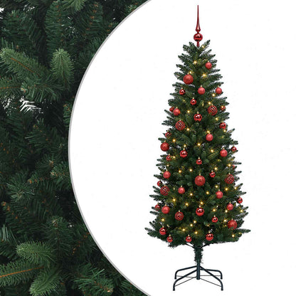 vidaXL Artificial Christmas Tree with Bauble 120 cm 150 LEDs 2