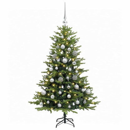 vidaXL Artificial Christmas Tree with Bauble 120 cm 150 LEDs 4