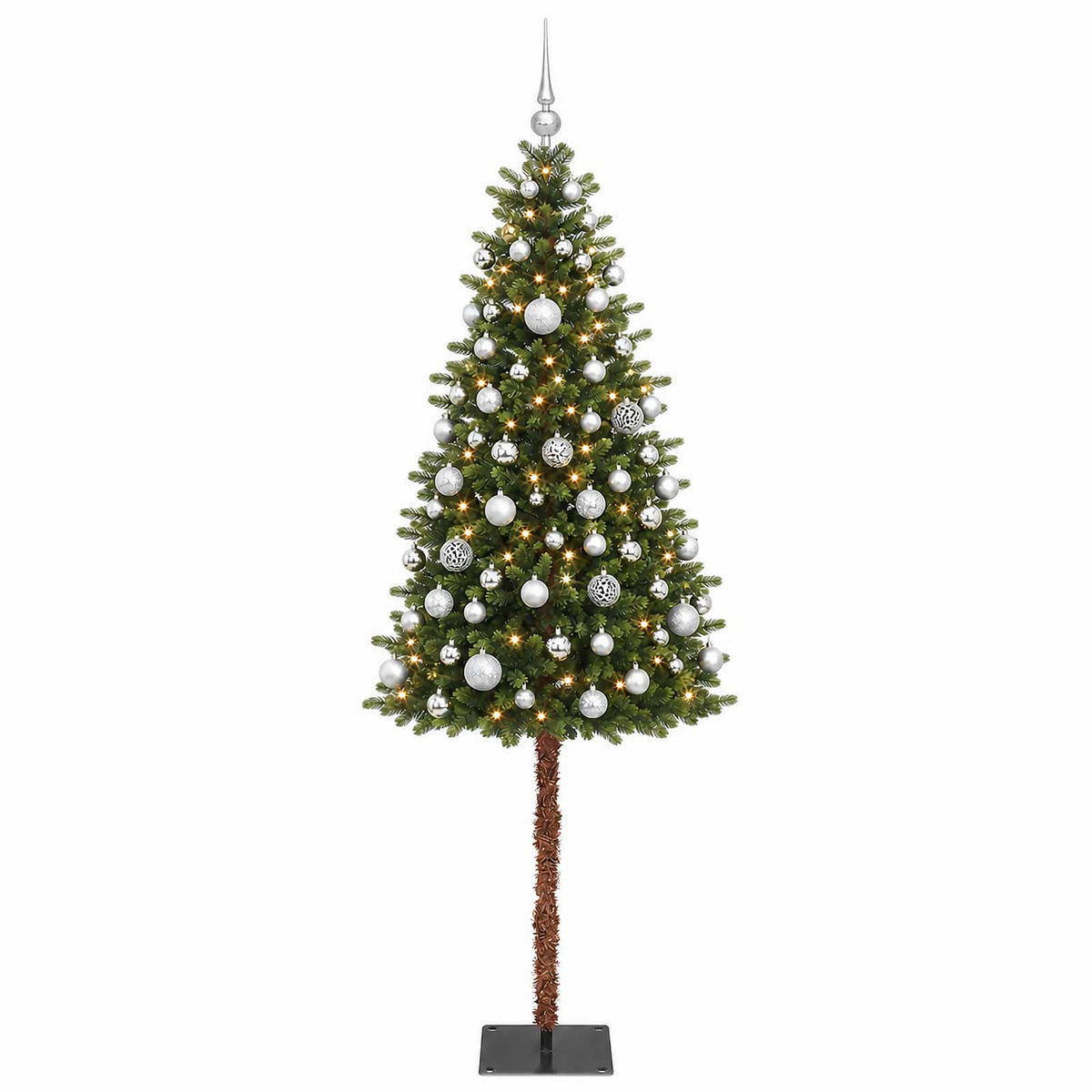 vidaXL Artificial Christmas Tree with Bauble 150 cm 150 LEDs 4