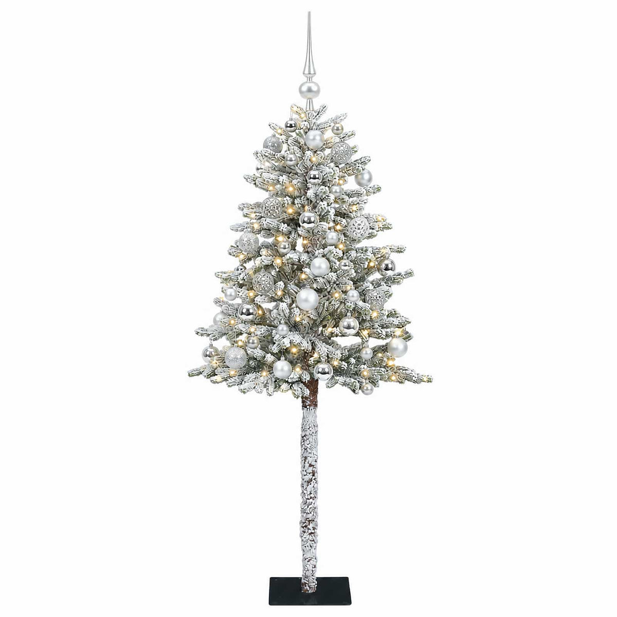 vidaXL Artificial Christmas Tree with Bauble 150 cm 150 LEDs 4
